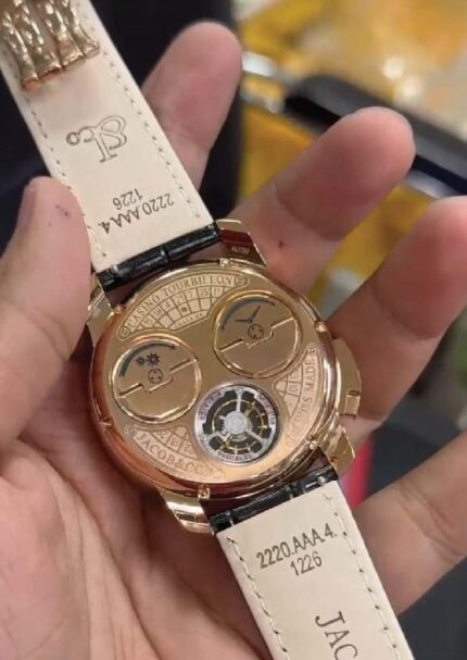 Luxury diamond tourbillon watch roulette dial design