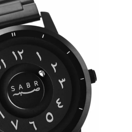 Black Arabic dial magnetic men wrist watch stylish design